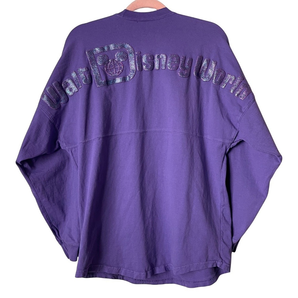 Disney Parks Spirit Jersey Glitter Puff Walt Disney World Est‎ 1971 XS Purple